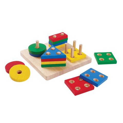 PlanToys Geometric Sorting Board wooden toy