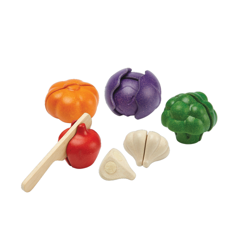 PlanToys 5 Colors Veggie Set wooden toy