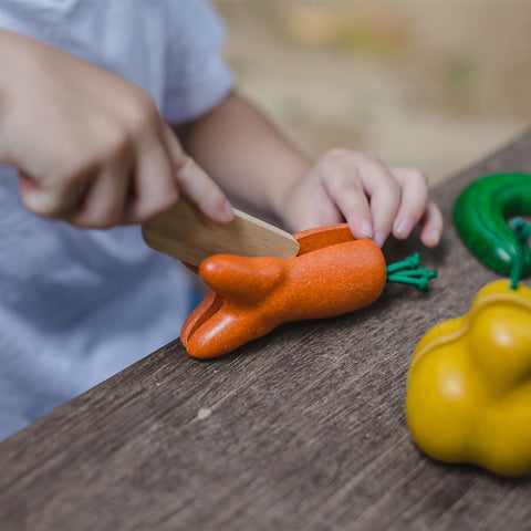 Kromme groente en fruit speelset