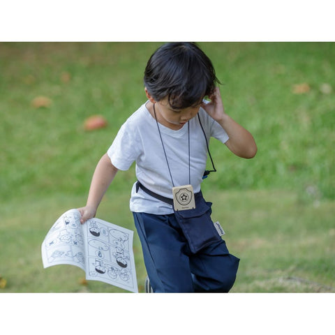 Kid playing PlanToys Secret Agent Play Set