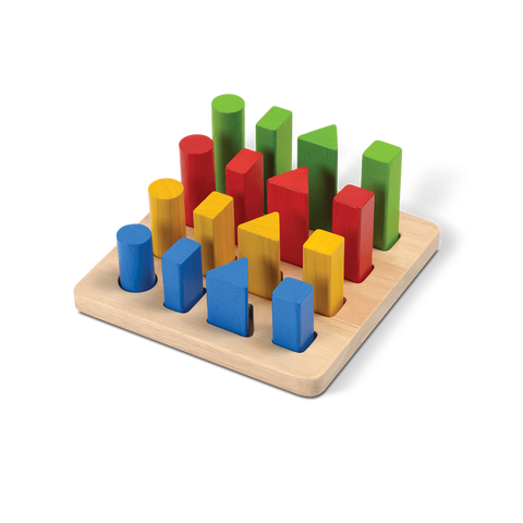 PlanToys Geometric Peg Board wooden toy