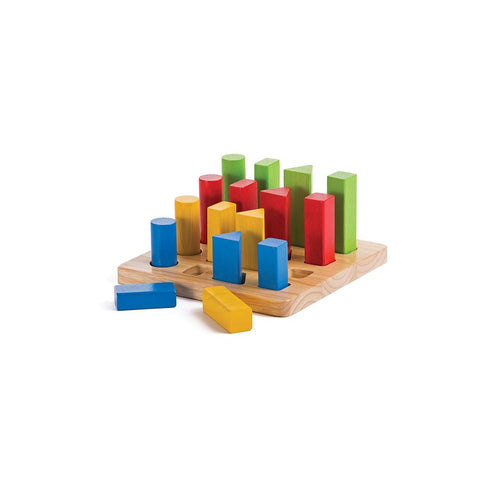 PlanToys Geometric Peg Board wooden toy