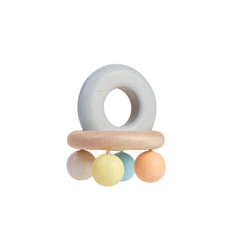 PlanToys pastel Bell Rattle wooden toy