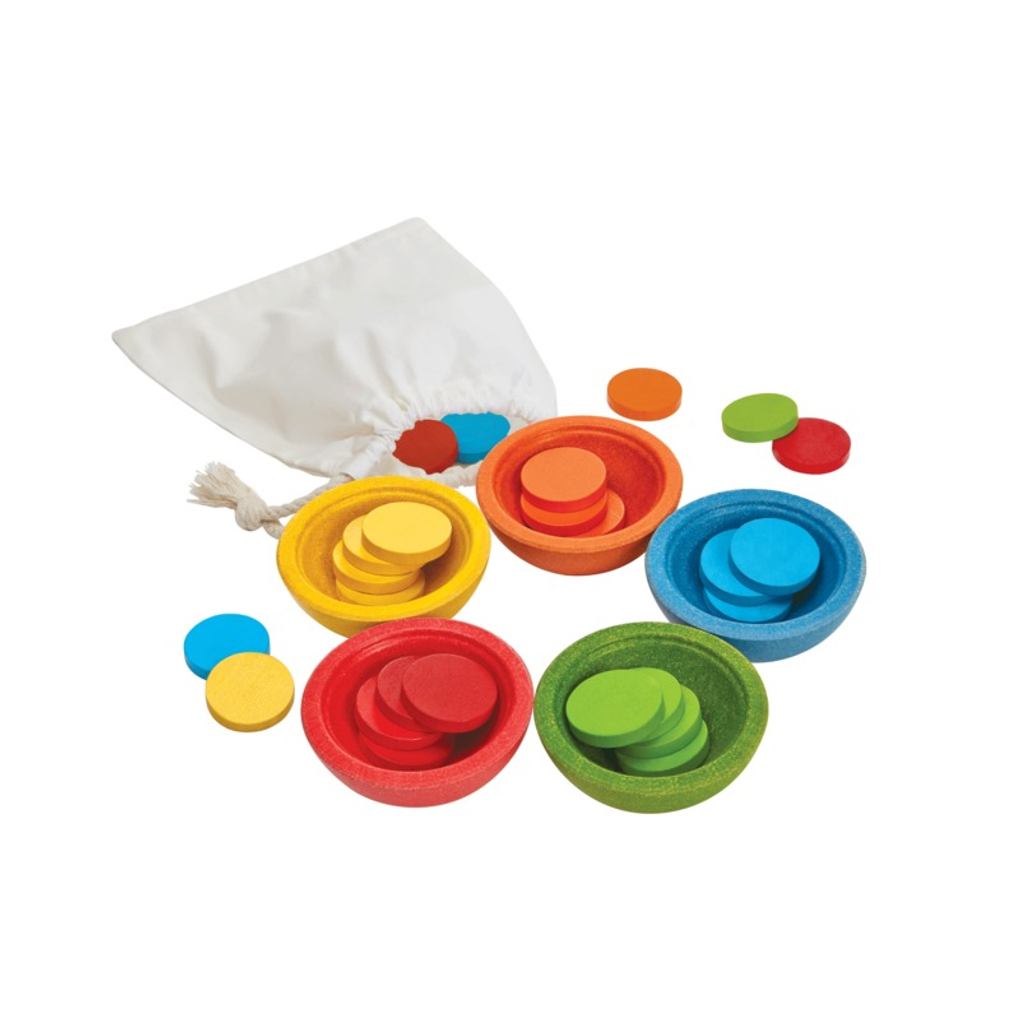 PlanToys Sort & Count Cups wooden toy