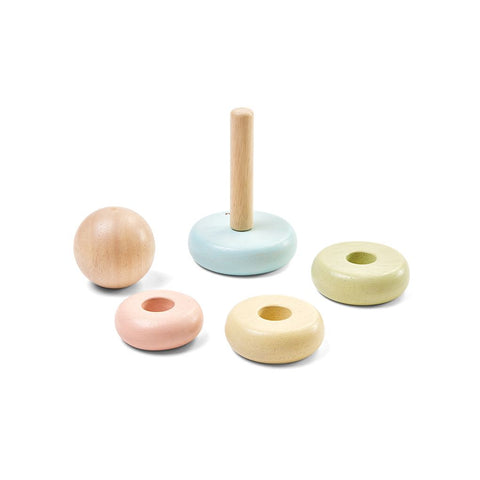 PlanToys pastel First Stacking Ring wooden toy