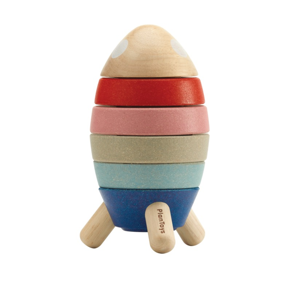 PlanToys orchard Stacking Rocket wooden toy