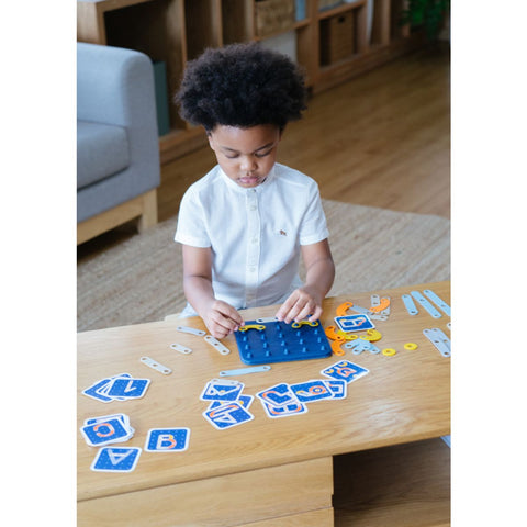 Kid playing PlanToys Creative Board