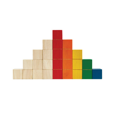 PlanToys Colored Counting Blocks - Unit Plus wooden toy