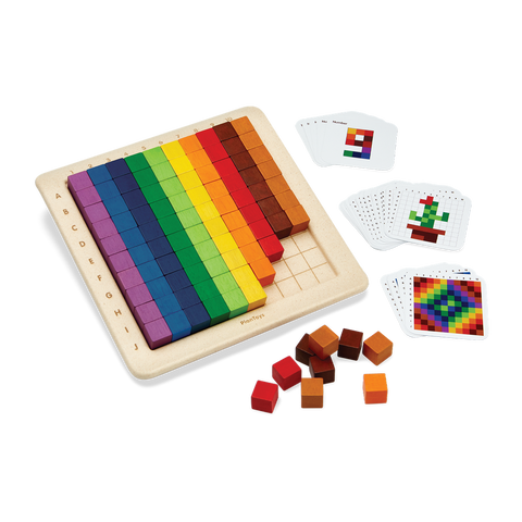 PlanToys 100 Counting Cubes - Unit Plus wooden toy