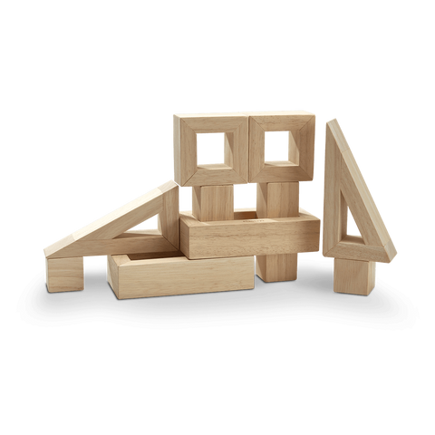 PlanToys natural Hollow Blocks wooden toy