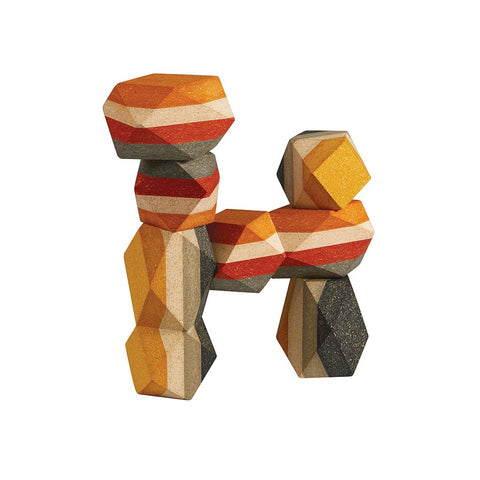 PlanToys Geo Stacking Rock wooden toy