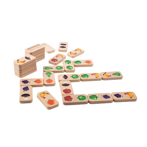 PlanToys Fruit & Veggie Domino (Gradient) wooden toy