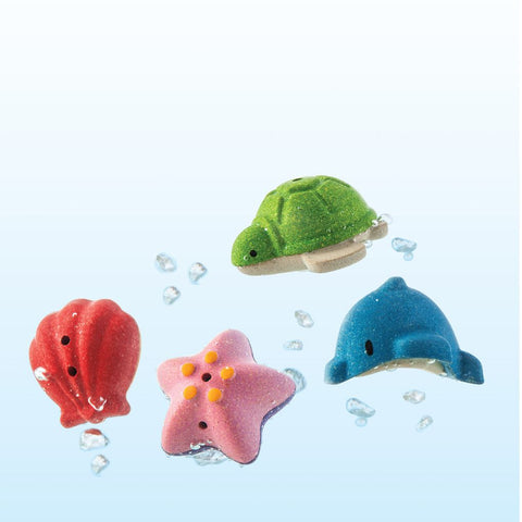 PlanToys Sea Life Bath Set wooden toy