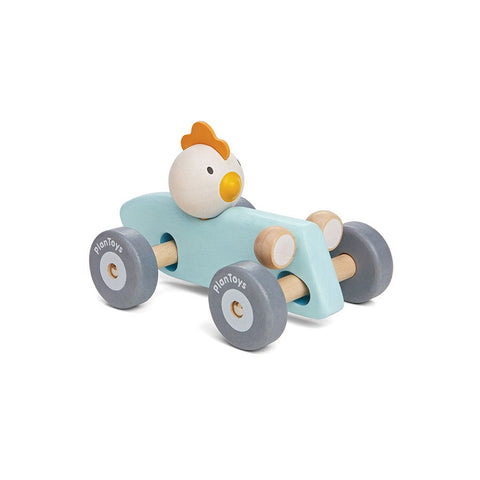 Voiture de course de poulet