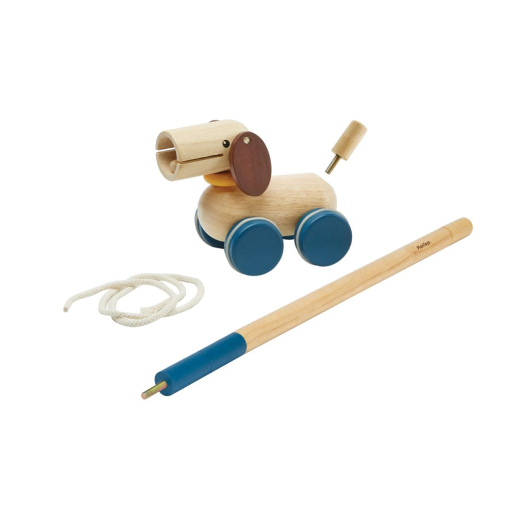 PlanToys Push & Pull Puppy wooden toy