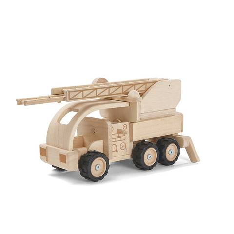 PlanToys natural Fire Truck wooden toy