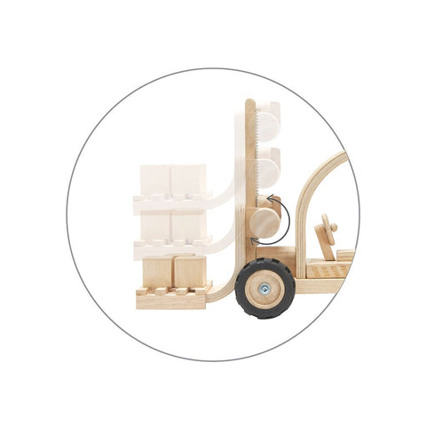 PlanToys natural Forklift wooden toy