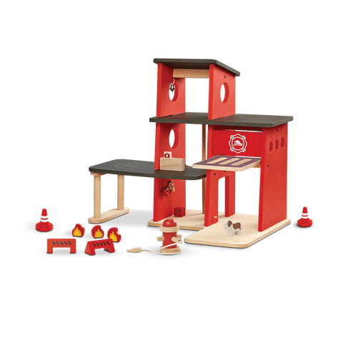 PlanToys Fire Station wooden toy