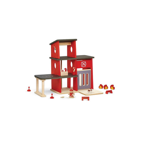 PlanToys Fire Station wooden toy