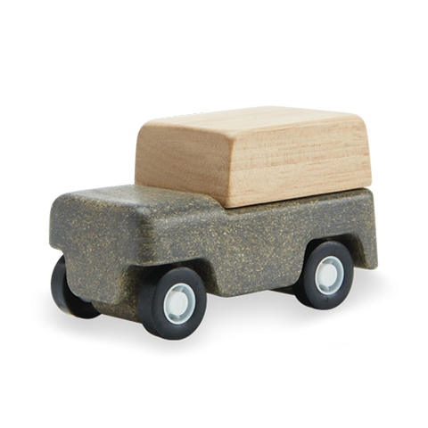 PlanToys grey Wagon wooden toy