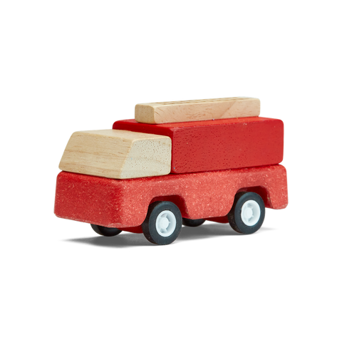 PlanToys red Fire Truck wooden toy