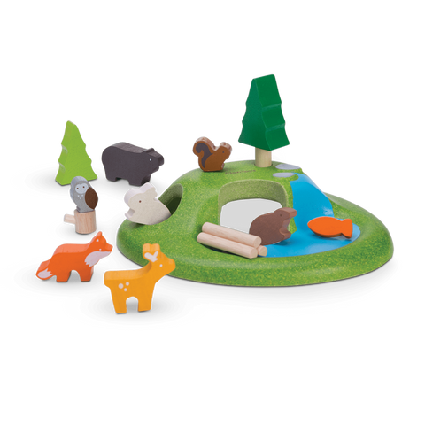 PlanToys Animal Set wooden toy