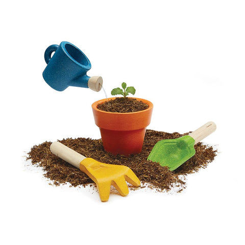 PlanToys Gardening Set wooden material