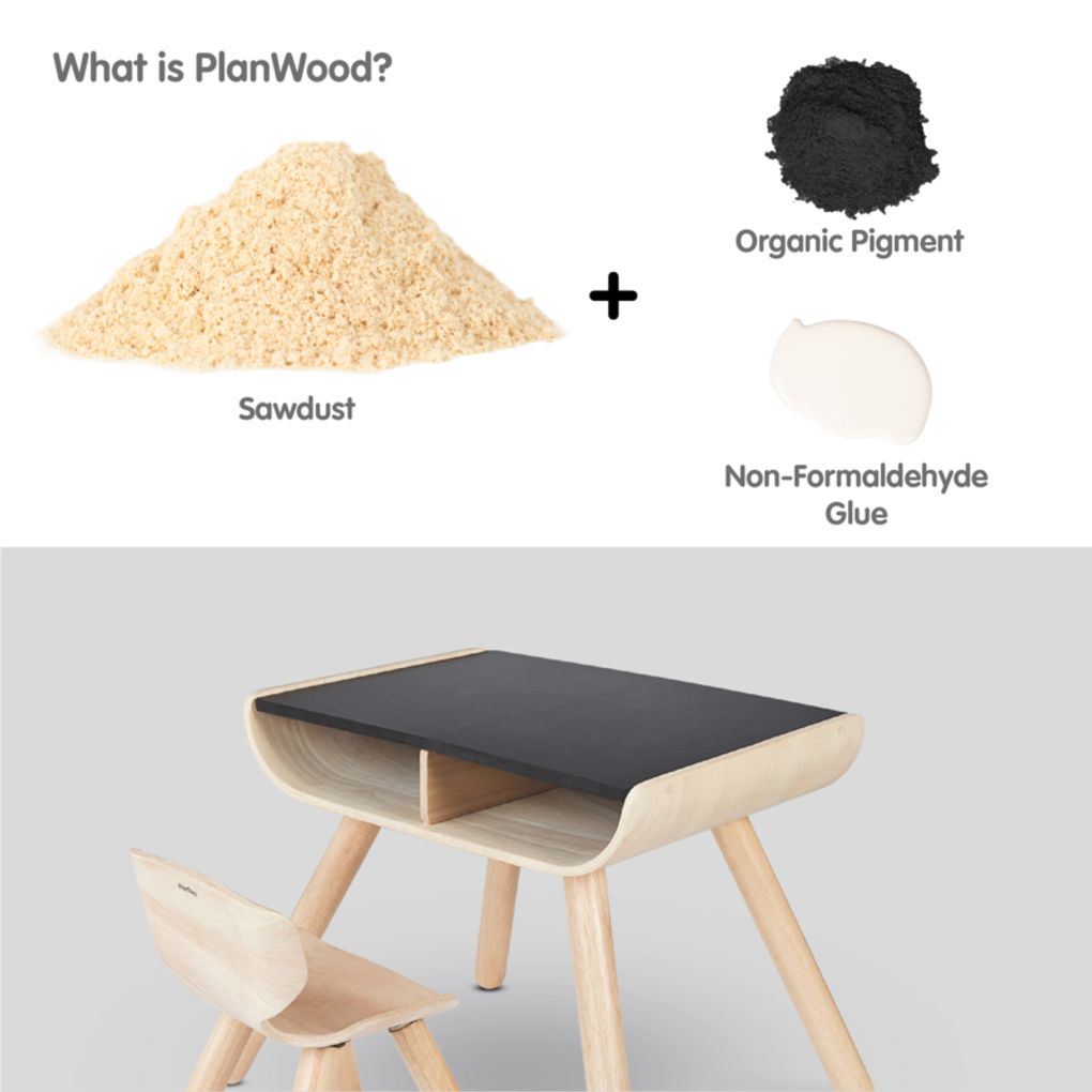 Set tavolo e sedia bambini legno Plan Toys - Babookidsdesign
