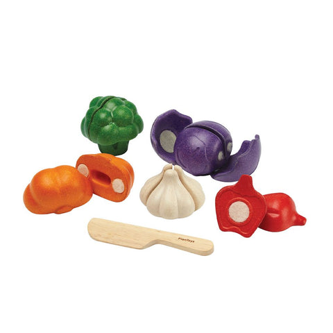 PlanToys 5 Colors Veggie Set wooden toy