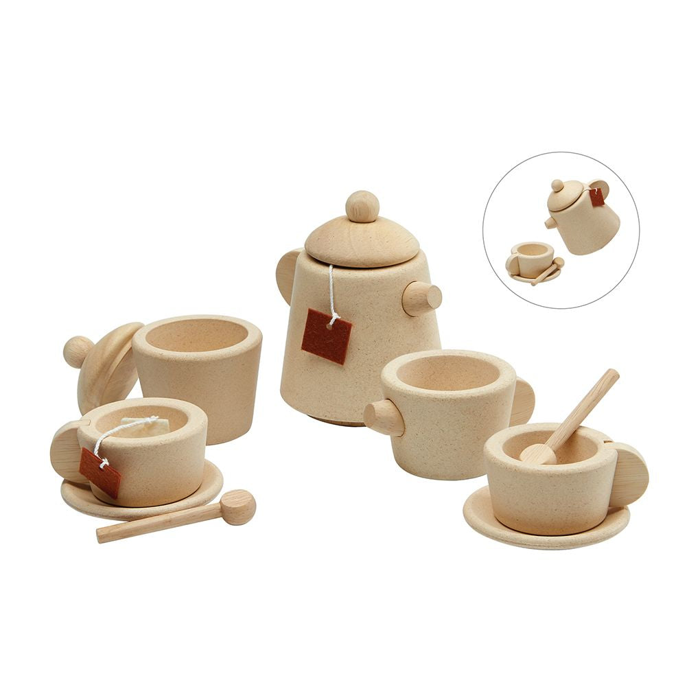 PlanToys natural Tea Set wooden toy