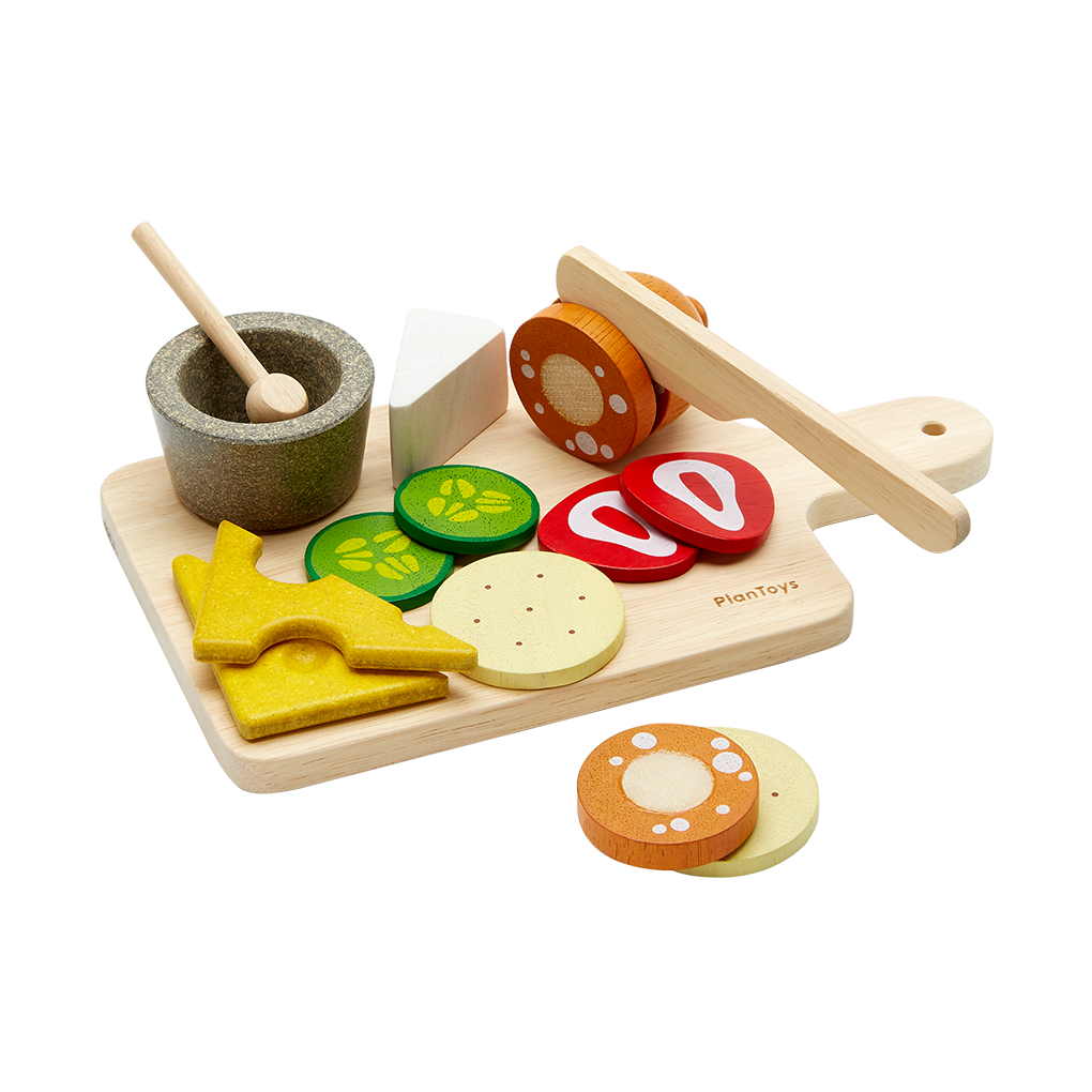PlanToys Cheese & Charcuterie Board wooden toy