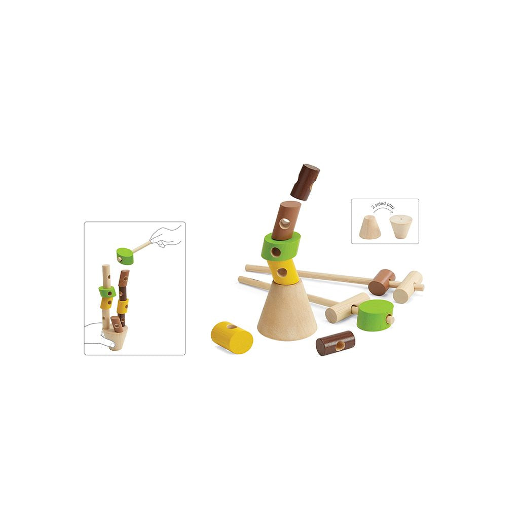 PlanToys Stacking Logs wooden toy