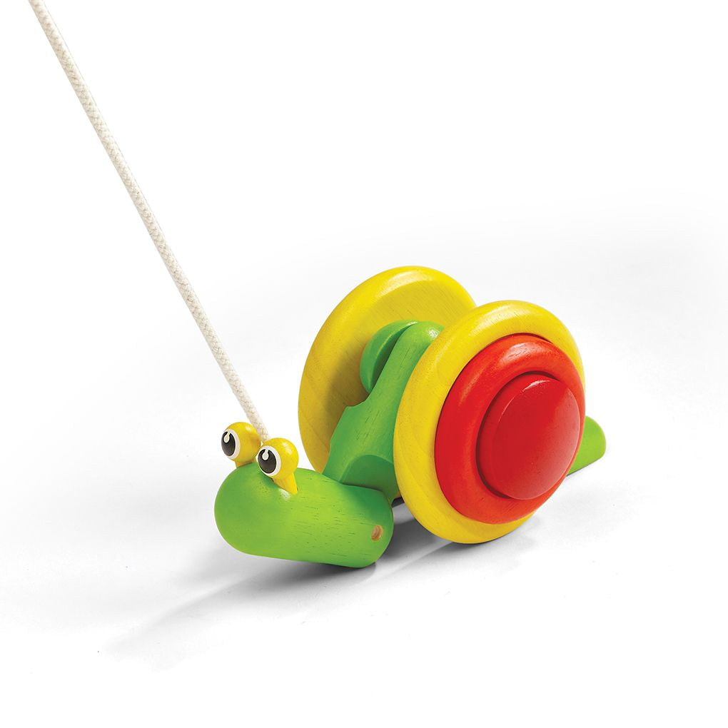 PlanToys Pull Along Snail wooden toy