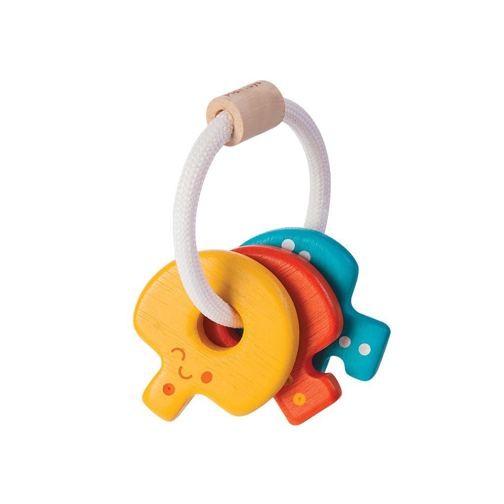 PlanToys Baby Key Rattle wooden toy