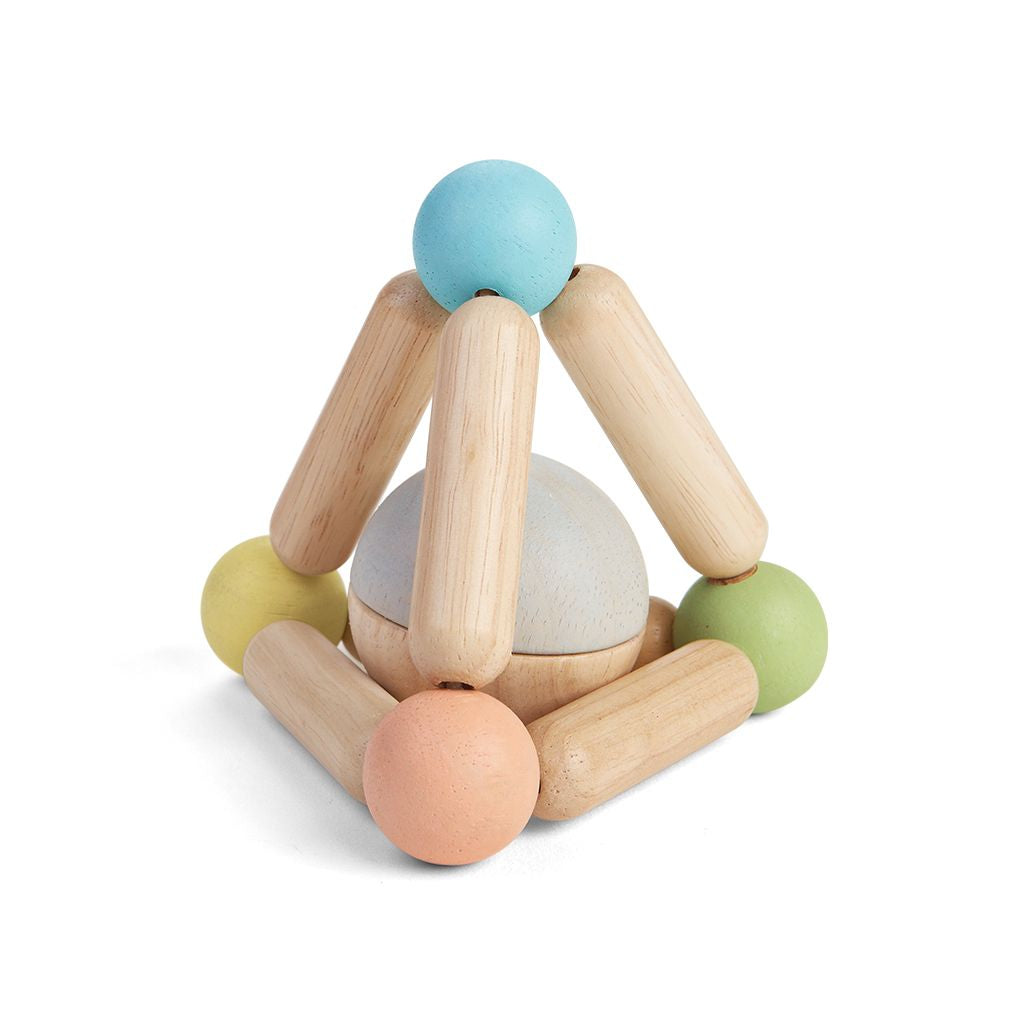 PlanToys pastel Triangle Clutching Toy wooden toy