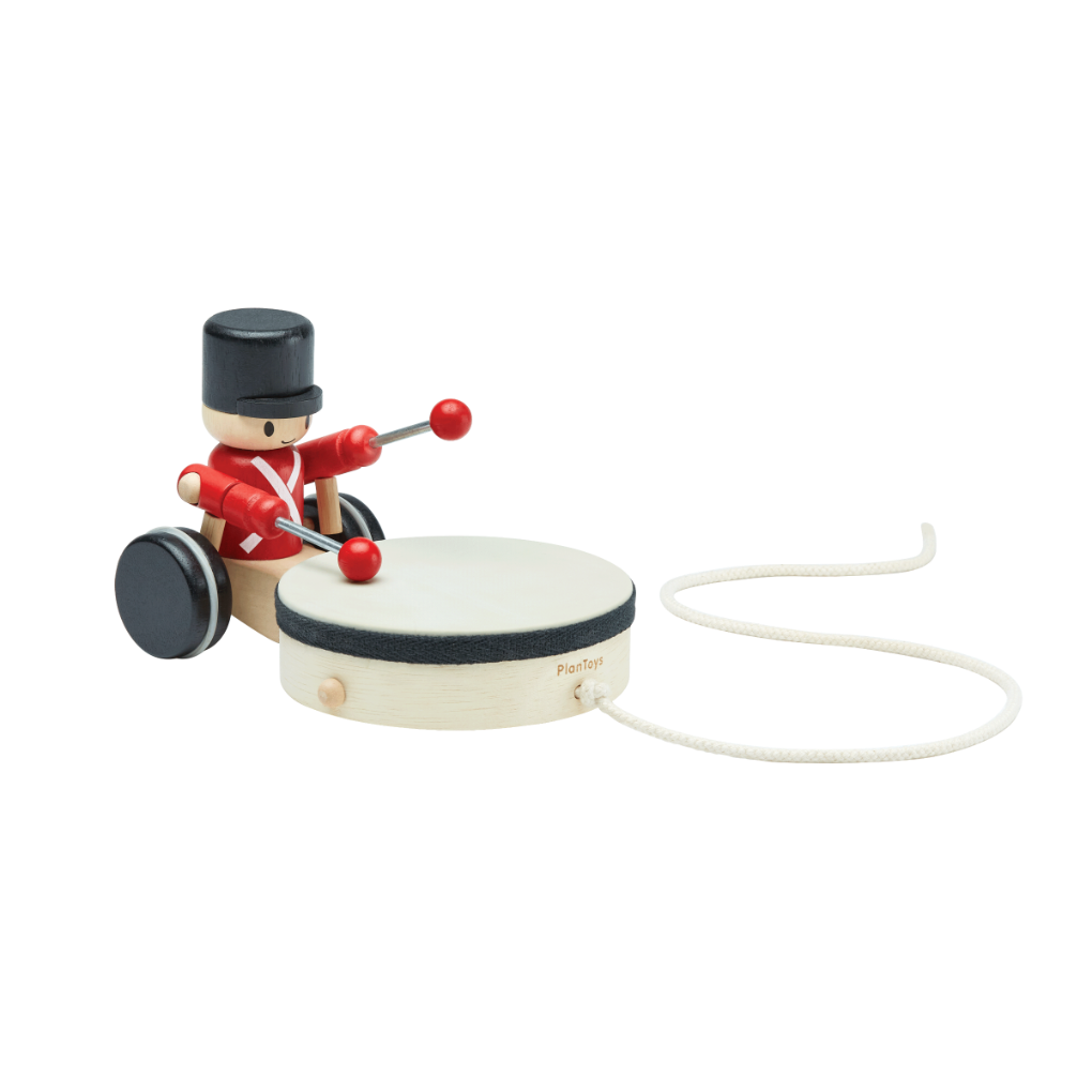 PlanToys Pull Along Drummer wooden toy