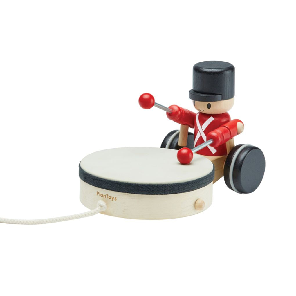 PlanToys Pull Along Drummer wooden toy