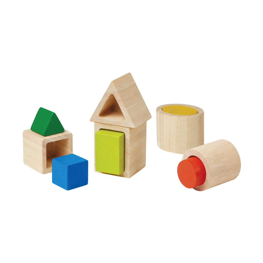 PlanToys Geo Matching Blocks wooden toy