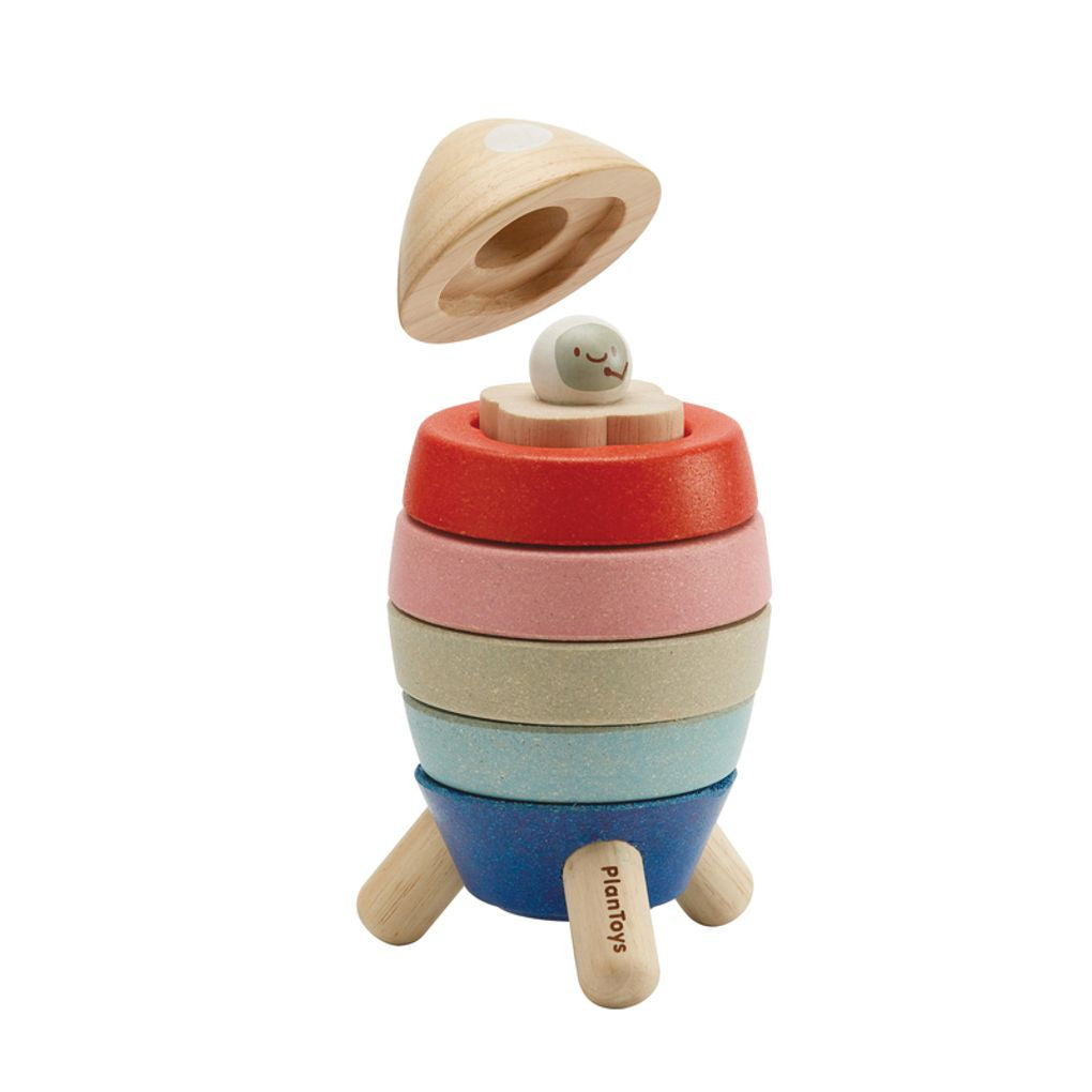 PlanToys orchard Stacking Rocket wooden toy