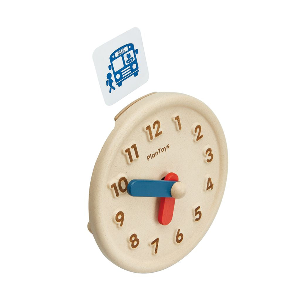 PlanToys Activity Clock wooden toy