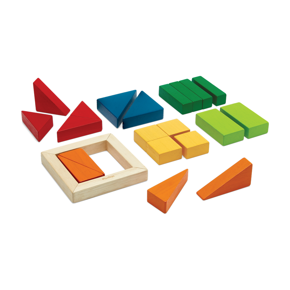 PlanToys Fraction Blocks - Unit Plus wooden toy