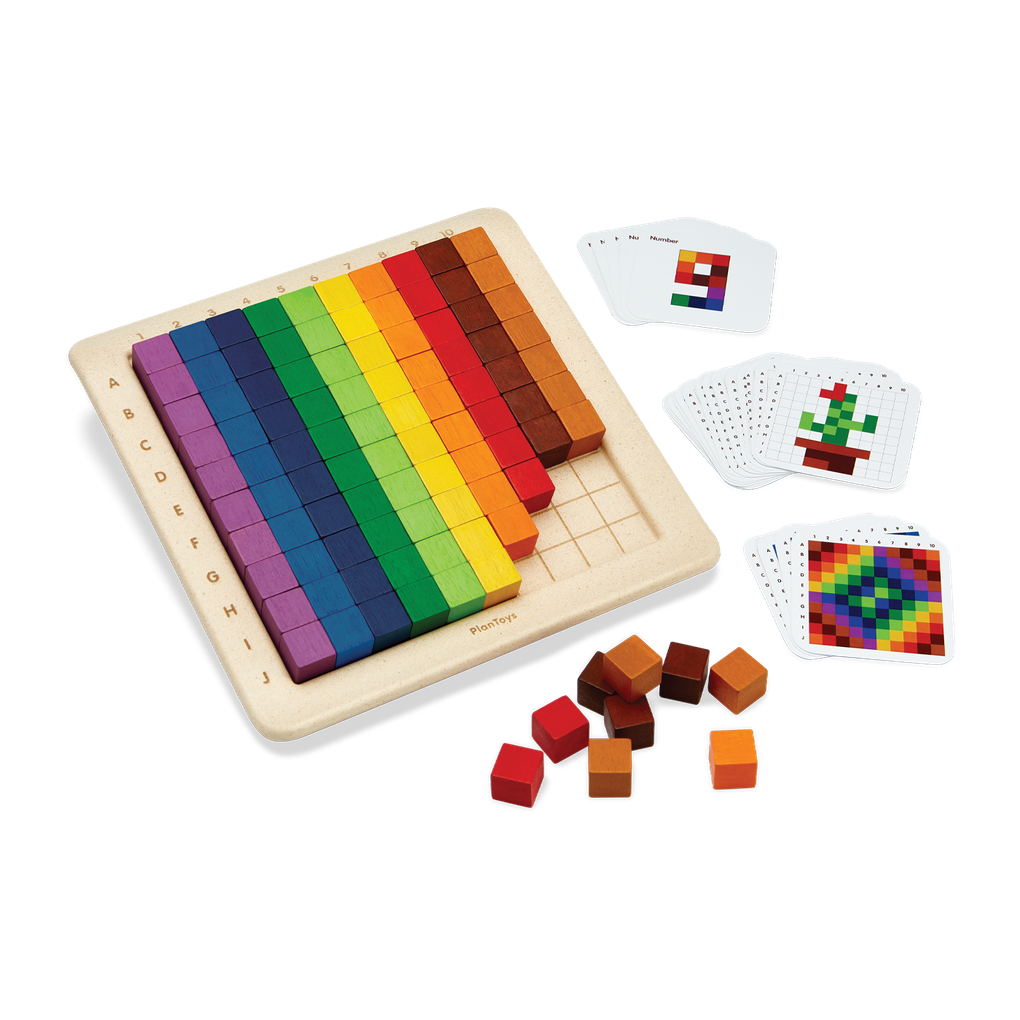 PlanToys 100 Counting Cubes - Unit Plus wooden toy
