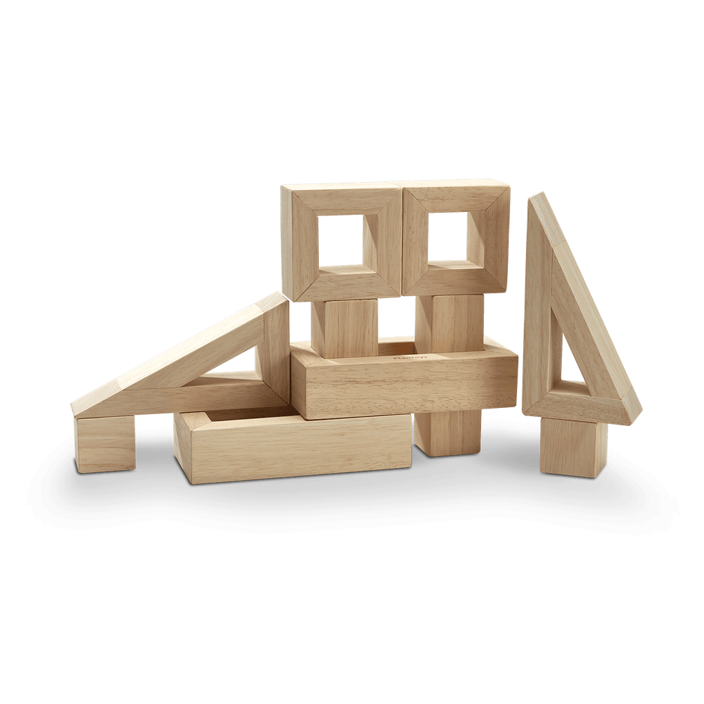 PlanToys natural Hollow Blocks wooden toy