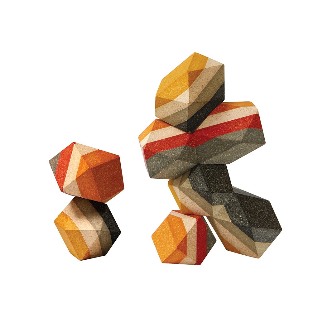 PlanToys Geo Stacking Rock wooden toy