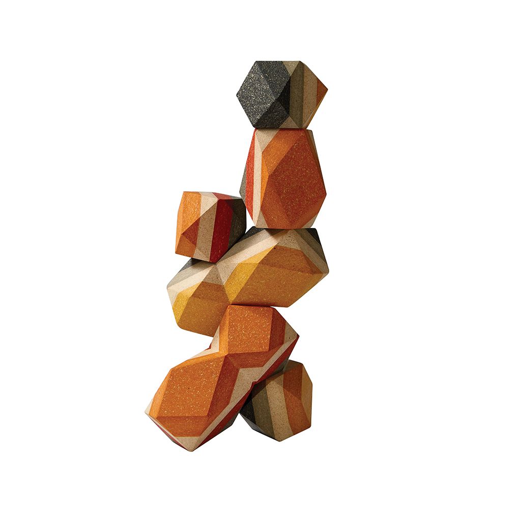 PlanToys Geo Stacking Rock wooden toy