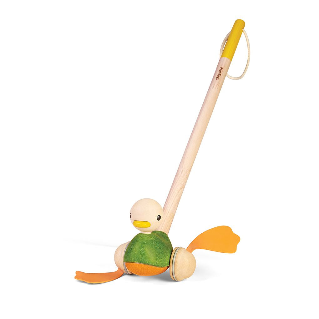 PlanToys Push Along Duck wooden toy