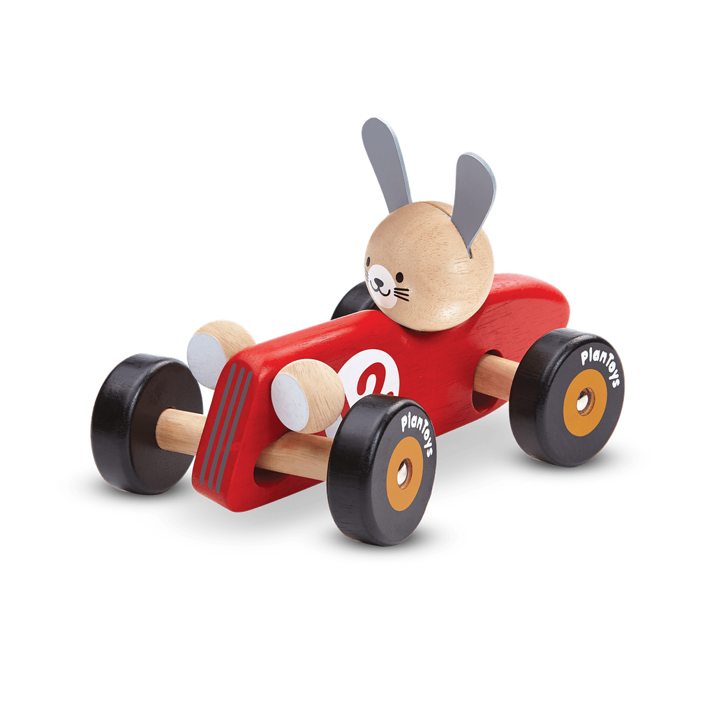 PlanToys Rabbit Racing Car wooden toy