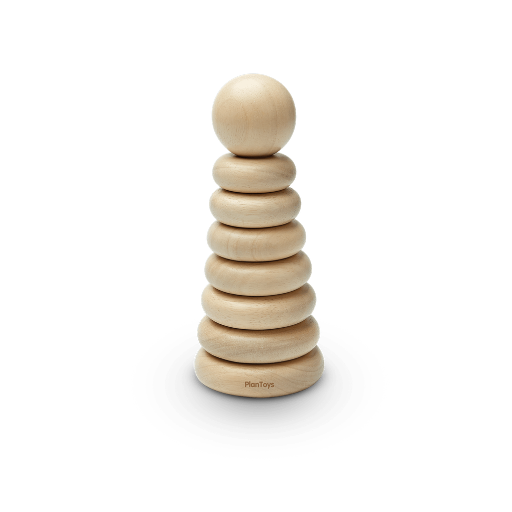 PlanToys natural Stacking Ring wooden toy
