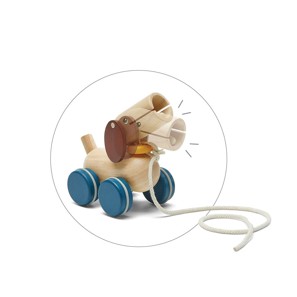 PlanToys Push & Pull Puppy wooden toy