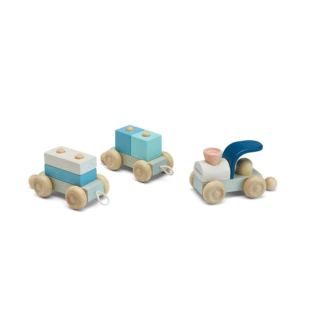 PlanToys orchard Stacking Train Trio wooden toy
